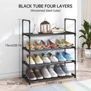1-Piece 4-Tier Shoe Storage Rack