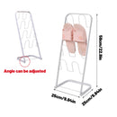 Metal Floor Standing Slipper Rack for Entryway Hallway Bathroom