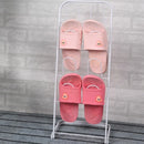 Metal Floor Standing Slipper Rack for Entryway Hallway Bathroom