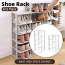 4/5Tier Shoe Rack Organizer Shelf Space Saving Storage Stand For Entryway Home - 4-Tier