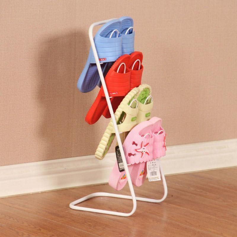 Simple Multi Layer Slipper Storage Rack Organizer for Home Closet Shoe Organizer - White