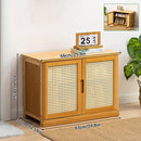 Shoe Changing Cabinet Bamboo Material Space Saving for Entryway Hallway Home Use