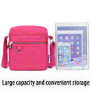 Ladies Shoulder Bag Nylon Fabric Lightweight Crossbody Small Casual Handbag - Apricot