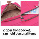 Ladies Shoulder Bag Nylon Fabric Lightweight Crossbody Small Casual Handbag - Apricot