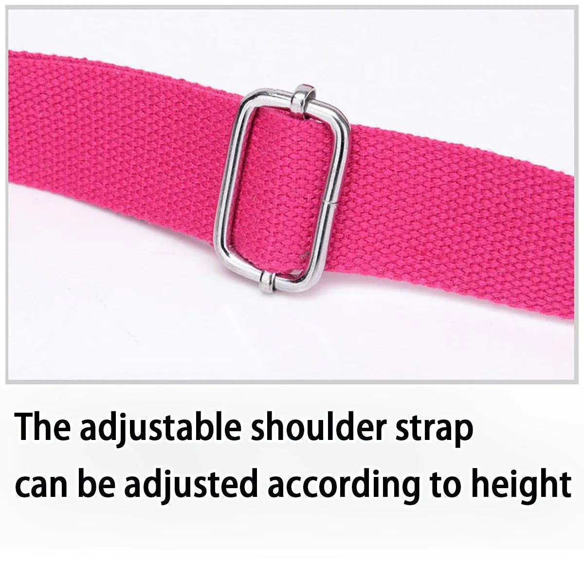 Ladies Shoulder Bag Nylon Fabric Lightweight Crossbody Small Casual Handbag - Rose Red