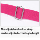 Ladies Shoulder Bag Nylon Fabric Lightweight Crossbody Small Casual Handbag - Rose Red