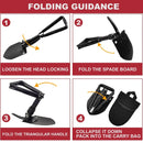 Folding Survival Shovel Outdoor Camping Emergency Tool For Hiking Fishing Rescue Gear