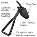 Folding Survival Shovel Outdoor Camping Emergency Tool For Hiking Fishing Rescue Gear