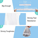 50pcs Transparent Shower Caps Individually Wrapped for Hotel Guesthouse Supplies - A