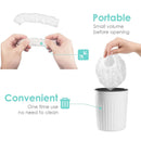50pcs Transparent Shower Caps Individually Wrapped for Hotel Guesthouse Supplies - A
