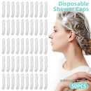50pcs Transparent Shower Caps Individually Wrapped for Hotel Guesthouse Supplies - B