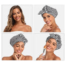 Woman Shower Cap Reusable Long Hair Large Turban Bathroom Waterproof Hair Cap - Coconut Tree