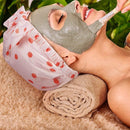 Woman Shower Cap Reusable Long Hair Large Turban Bathroom Waterproof Hair Cap - Coconut Tree