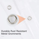 Waterproof Bath Curtain PEVA Fabric Mould Resistant for Bathroom