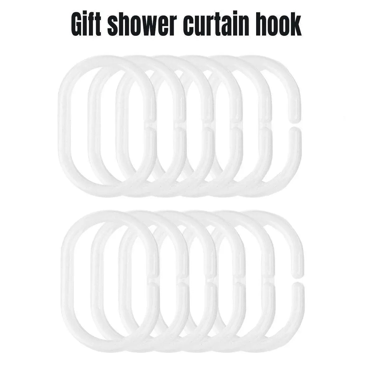 Solid Color Waterproof Shower Curtain Bathroom Decor Resistant Fabric Liner - Blue