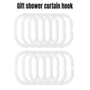 Solid Color Waterproof Shower Curtain Bathroom Decor Resistant Fabric Liner - Blue