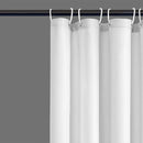 Cold White Waffle Shower Curtain Waterproof Bathroom Curtain Perforation Free