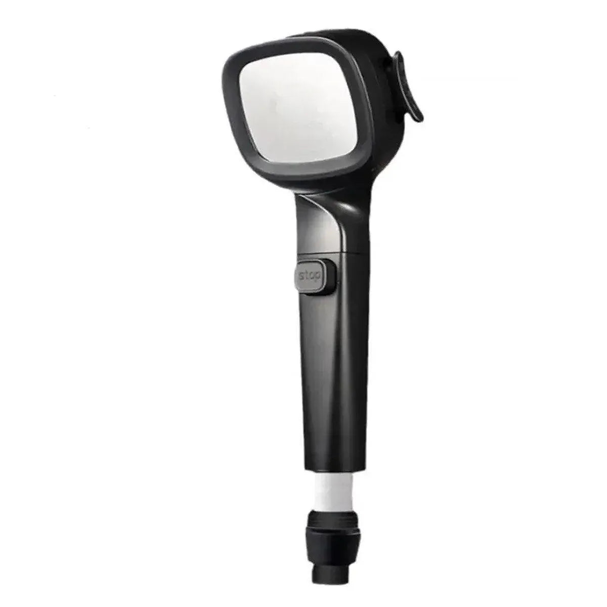 High Pressure Handheld Shower Head with Filter for Bathroom Water Saving Spray - Black