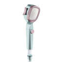 High Pressure Handheld Shower Head with Filter for Bathroom Water Saving Spray - Pink Blue