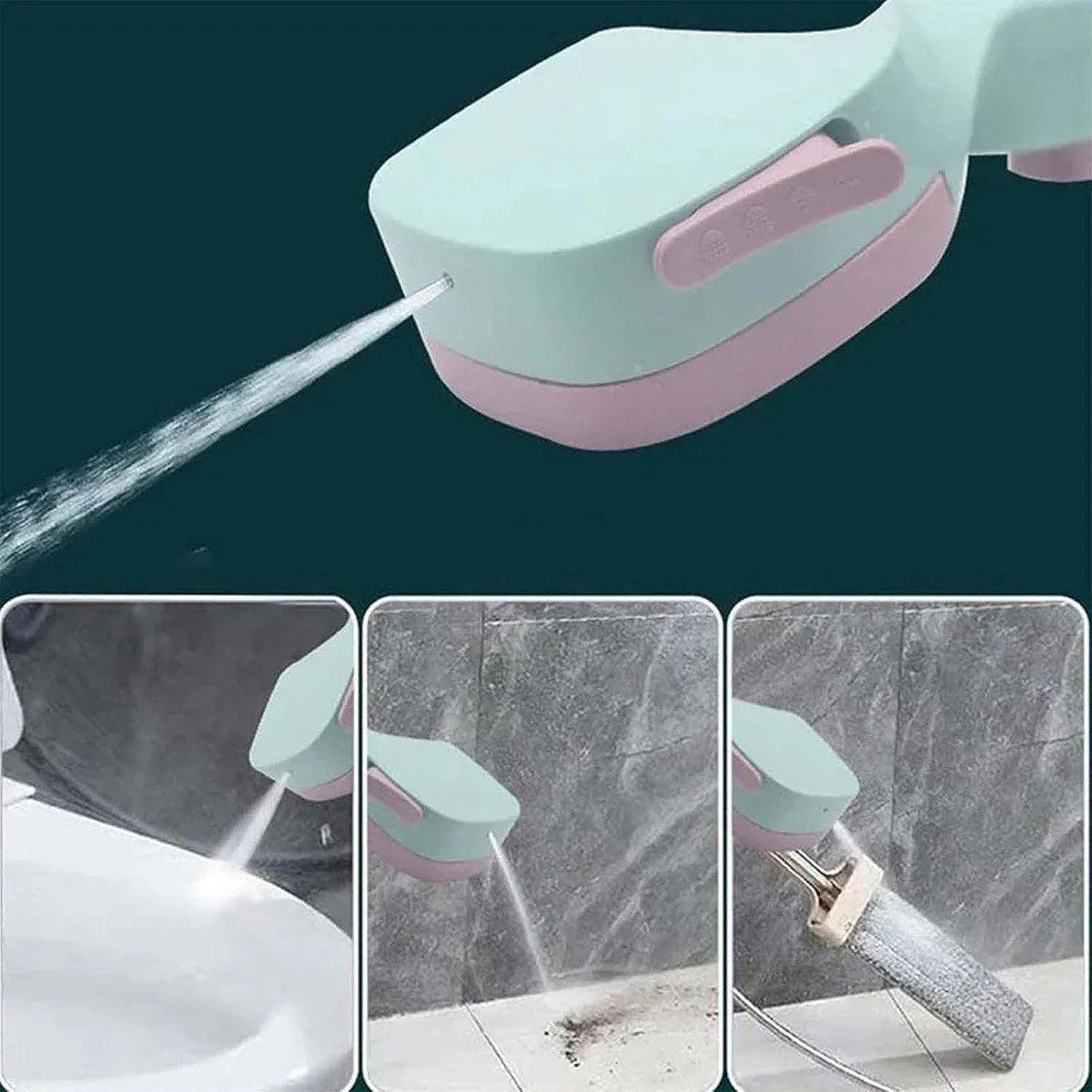 High Pressure Handheld Shower Head with Filter for Bathroom Water Saving Spray - White