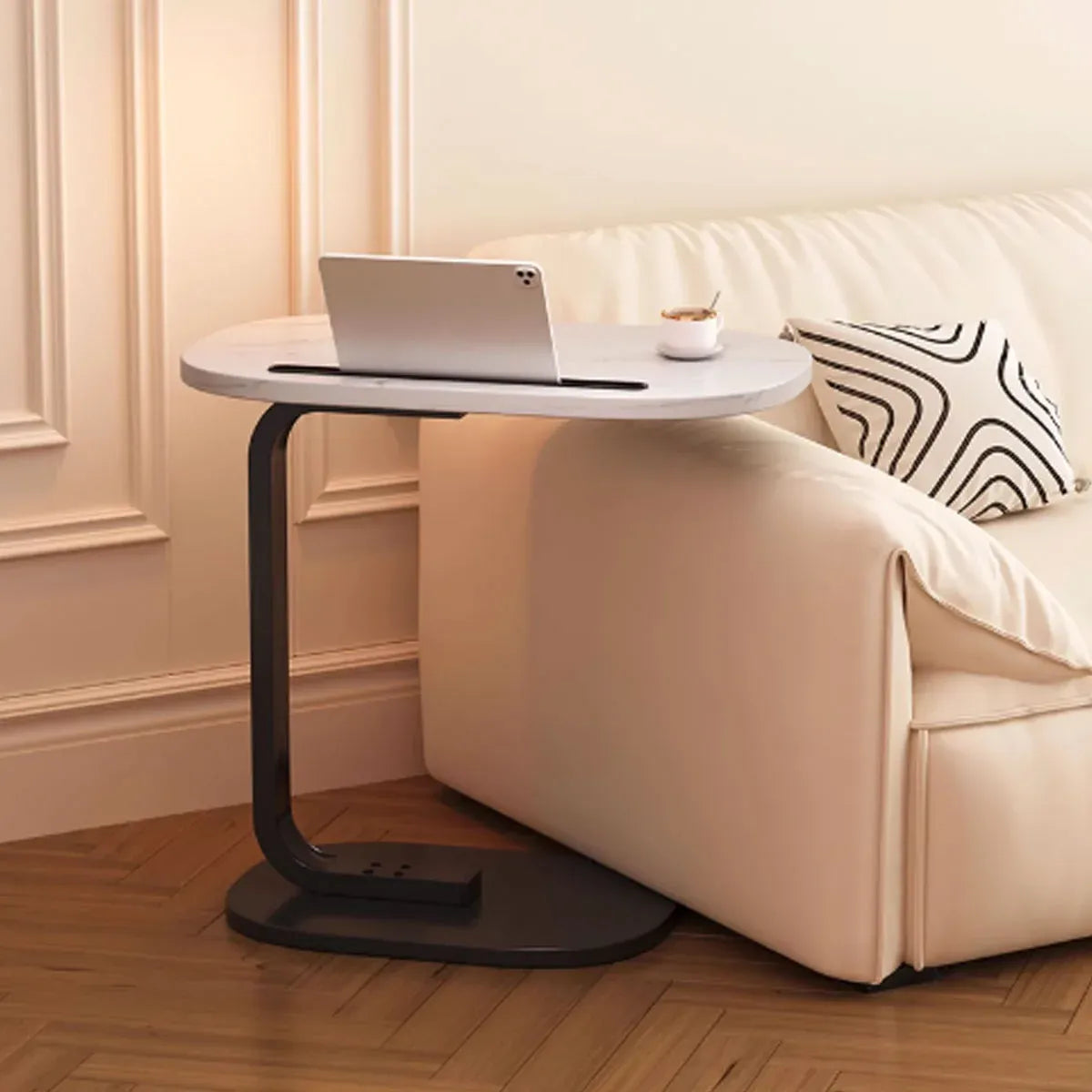 Mini Side Table Wooden Board Movable Lightweight Small Desk Compact Home Office