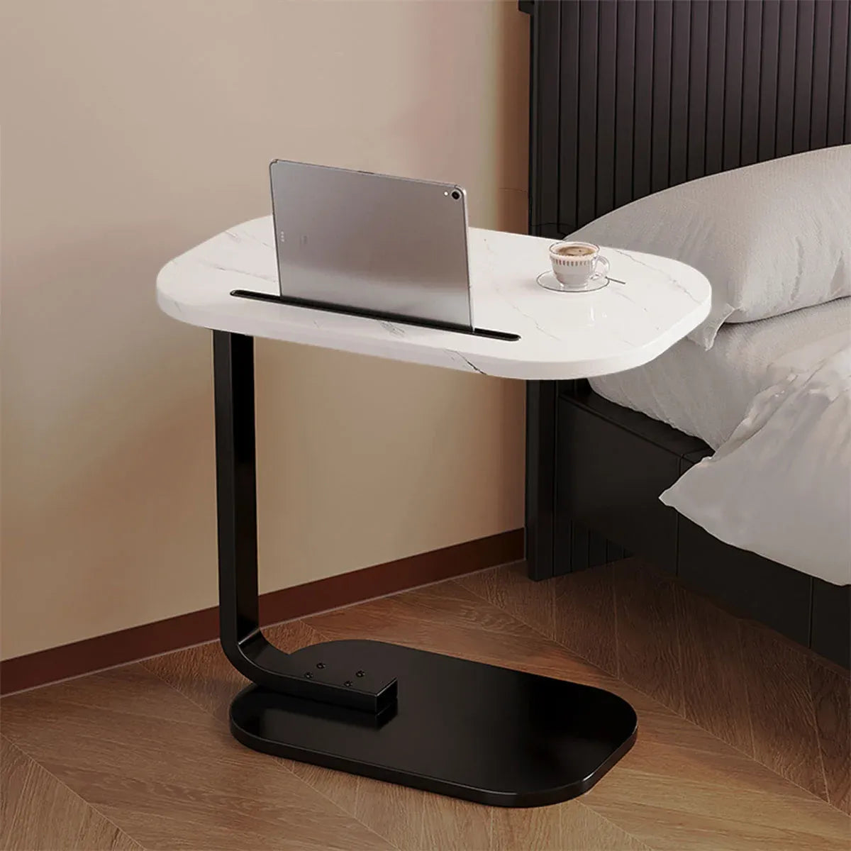 Mini Side Table Wooden Board Movable Lightweight Small Desk Compact Home Office