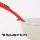 2PCS Silicone Heat Resistant Flexible Cooking Forks Dishwasher Safe Kitchen - Blue-Green