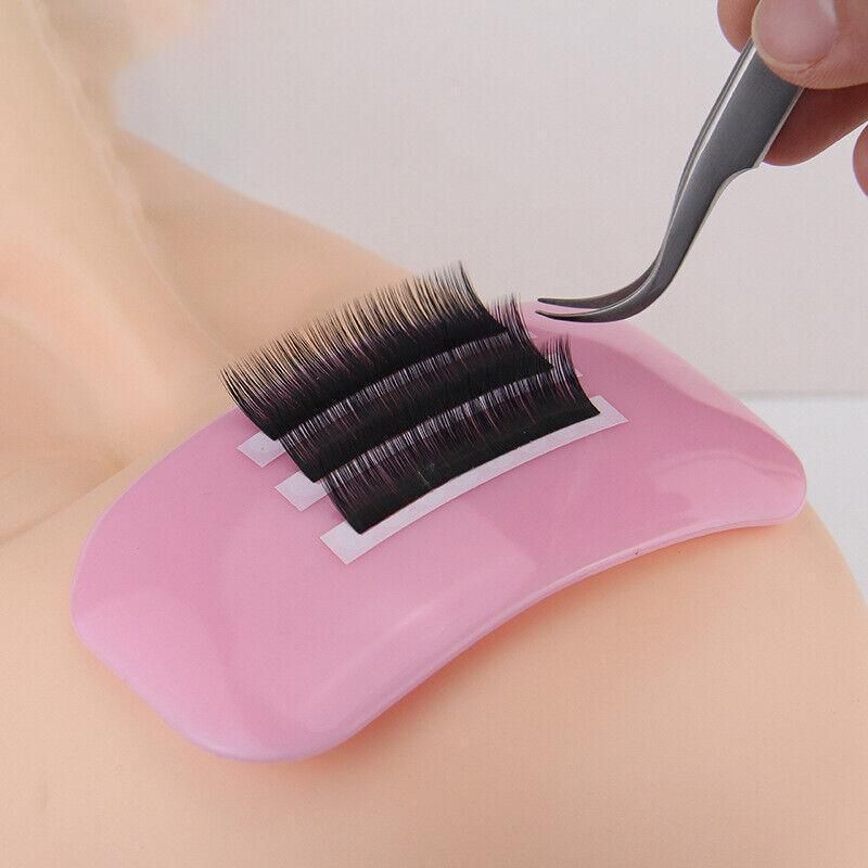 Eyelash Silicone Pad Stand Eyelash Extensions Accessories Lashes Holder Pad Au - Pink
