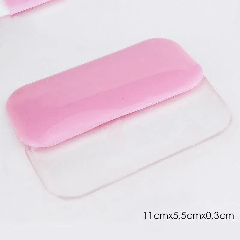 Eyelash Silicone Pad Stand Eyelash Extensions Accessories Lashes Holder Pad Au - Pink
