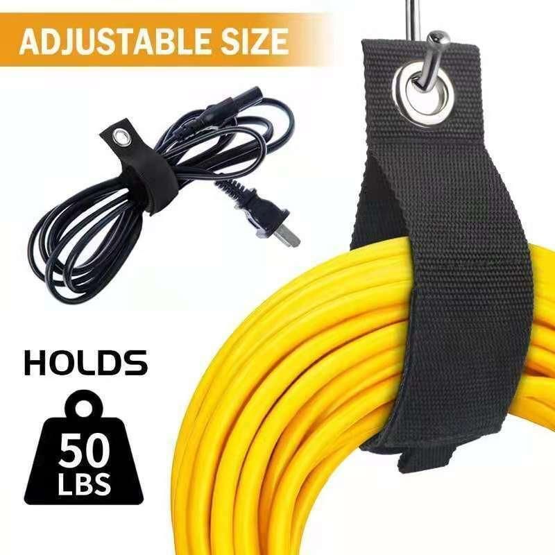 3X Organizer Cord Holder Heavy Duty Cable Storage Straps Extension 6 Sizes - 25*184mm