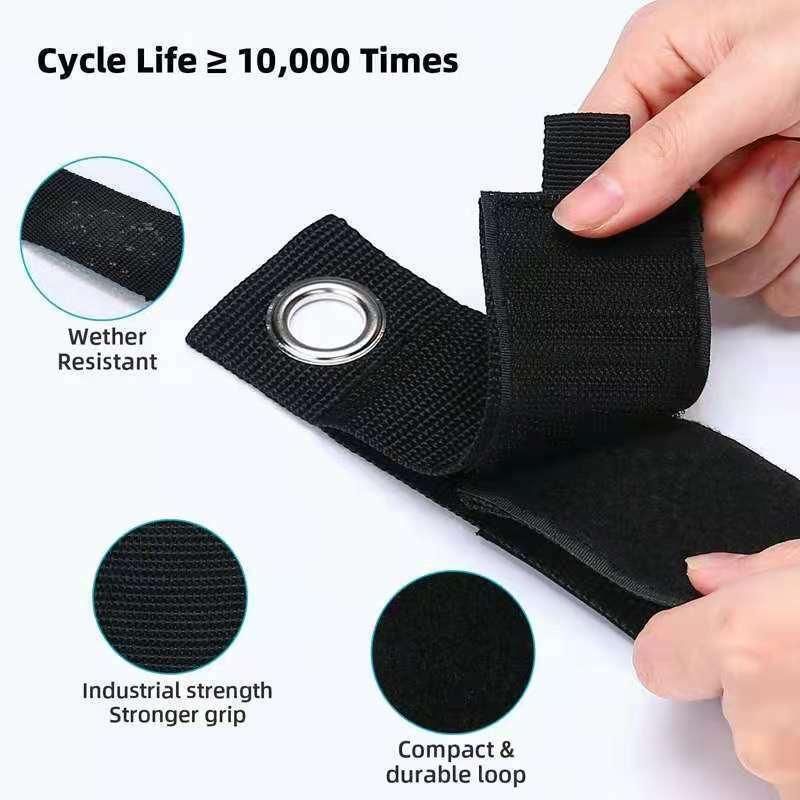 3X Organizer Cord Holder Heavy Duty Cable Storage Straps Extension 6 Sizes - 25*184mm