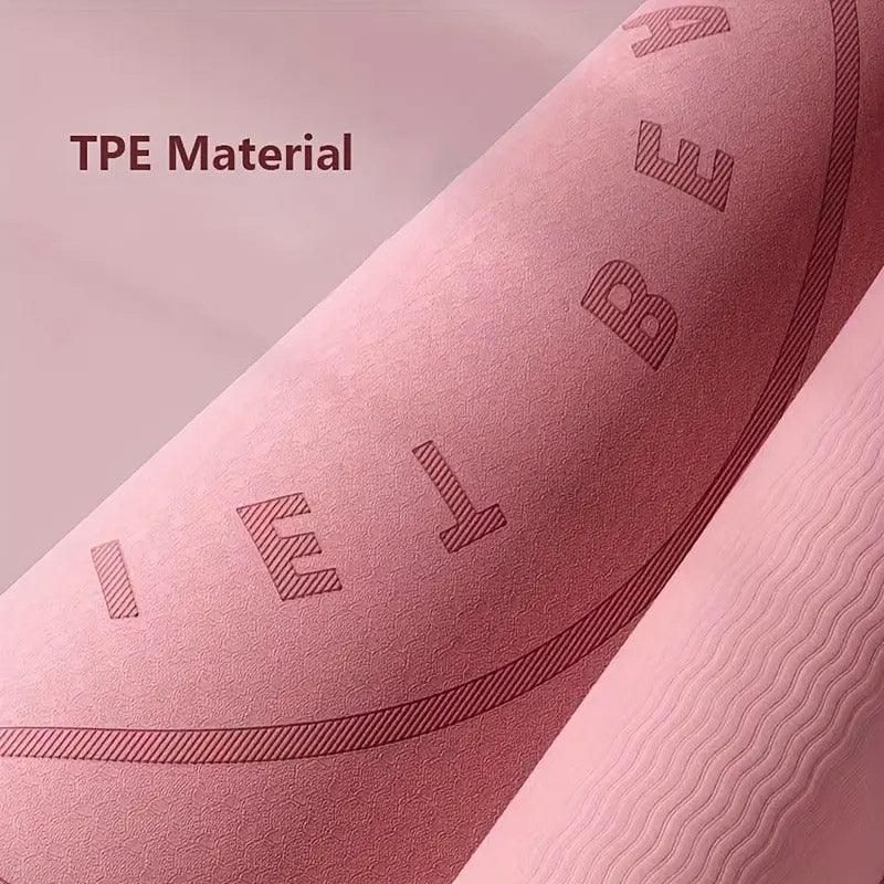 Jump Rope Mat Soundproof Shock Absorbing Mat for Indoor Fitness Yoga Floor Use - Pink