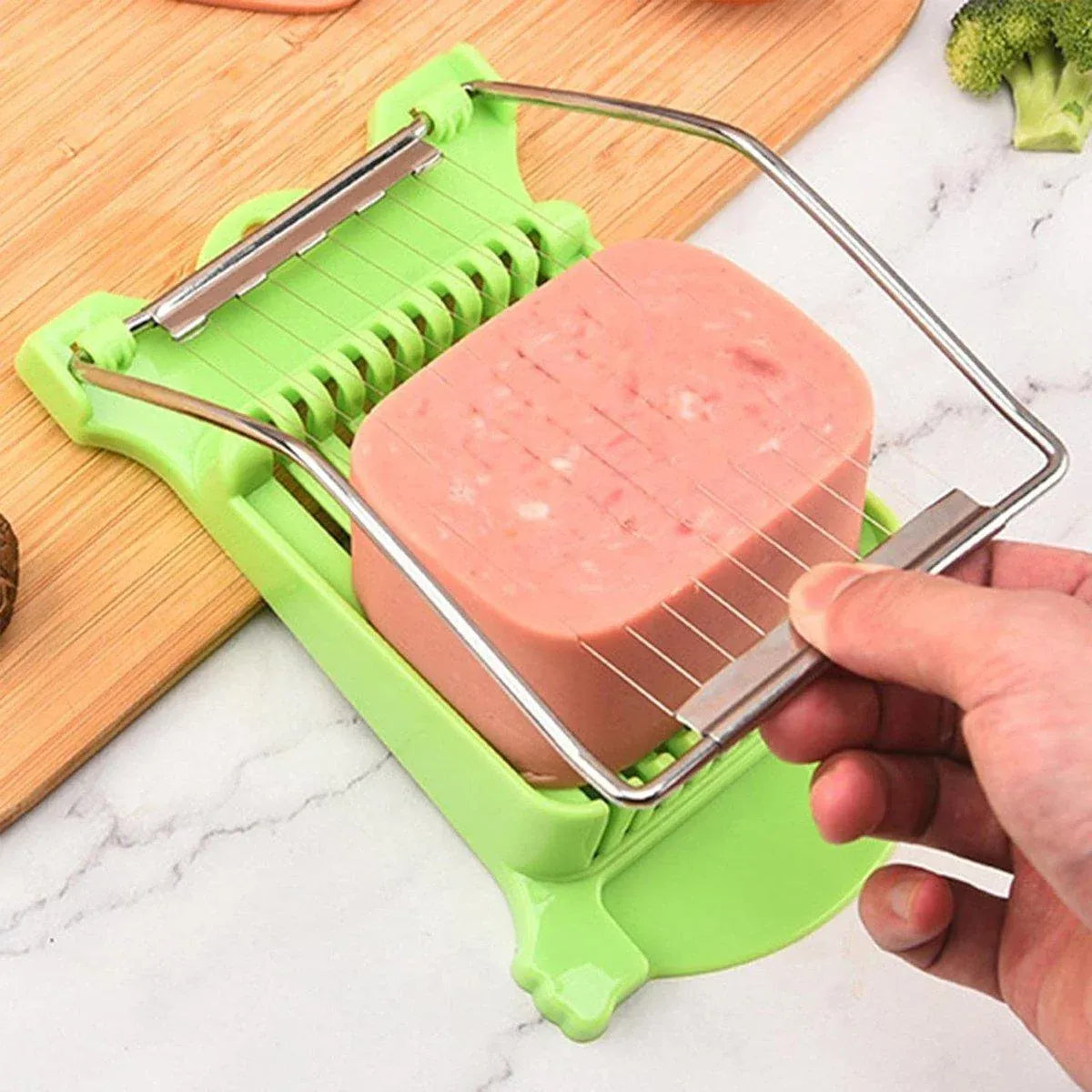 4PCS Kitchen Ham Lunch Meat Slicer Food Cutter Easy Use Tool for Perfect Slices