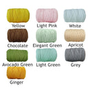 Chunky Arm Wool Yarn Knitted Soft Woolen Yarn Hand Washable Knitted Yarn for Bed - Grey
