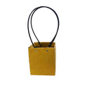 25x Kraft Paper Bag Flowers Waterproof Bouquet Basket Gift Box With Handle - 25PCS-Sq Small
