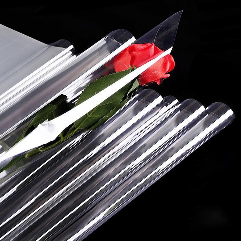 100X Clear Cellophane Wrap Rolls - 4 Sizes for Gifts & Bouquets - 100PCS-53*53CM