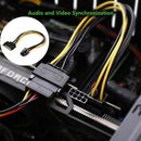 20CM 15 Pin SATA Power to 6 Pin PCIe PCI-e PCI Express Cable For Video Card