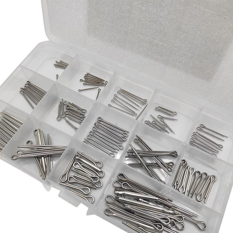 150PCS box 15 Kinds Stainless Steel Split Cotter Pins Assortment Kit Tools cherr