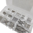 150PCS box 15 Kinds Stainless Steel Split Cotter Pins Assortment Kit Tools cherr