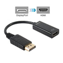 4K 30Hz DP to HDMI Adapter Cable 25cm Displayport Converter for Monitor Projector