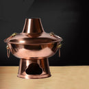 Stainless Steel Charcoal Chinese Copper Hot Pot Old Beijing Cookware Camping HOT - 30CM