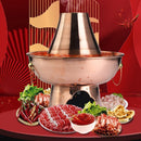 Stainless Steel Charcoal Chinese Copper Hot Pot Old Beijing Cookware Camping HOT - 30CM