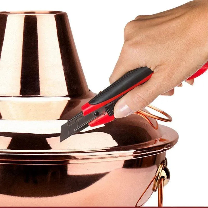 Stainless Steel Charcoal Chinese Copper Hot Pot Old Beijing Cookware Camping HOT - 30CM