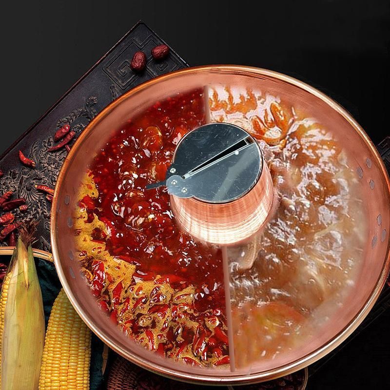 Stainless Steel Charcoal Chinese Copper Hot Pot Old Beijing Cookware Camping HOT - 30CM