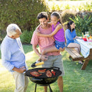 Korean BBQ Grill Pan 34cm Non Stick Marble Coating Plate for Gas Stove Outdoor Use