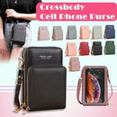 Women Crossbody Phone Purse Touch Screen Bag Rfid Blocking Wallet Shoulder Strap - Dark Green