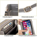 Women Crossbody Phone Purse Touch Screen Bag Rfid Blocking Wallet Shoulder Strap - Dark Green