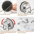 Shower Bar Holder Suction Basket Wall Mounted Stainless Steel Bathroom Soap Dish - Double Layer