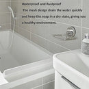 Shower Bar Holder Suction Basket Wall Mounted Stainless Steel Bathroom Soap Dish - Double Layer