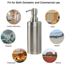 220/320ml Stainless Steel Press Type Oil Sprayer Soap Dispenser Durable - 220ml